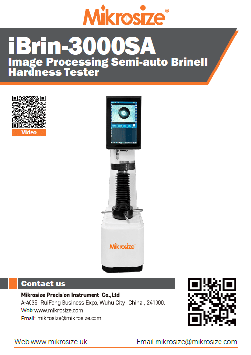 iBrin-3000SA Image Processing Semi-auto Brinell Hardness Tester