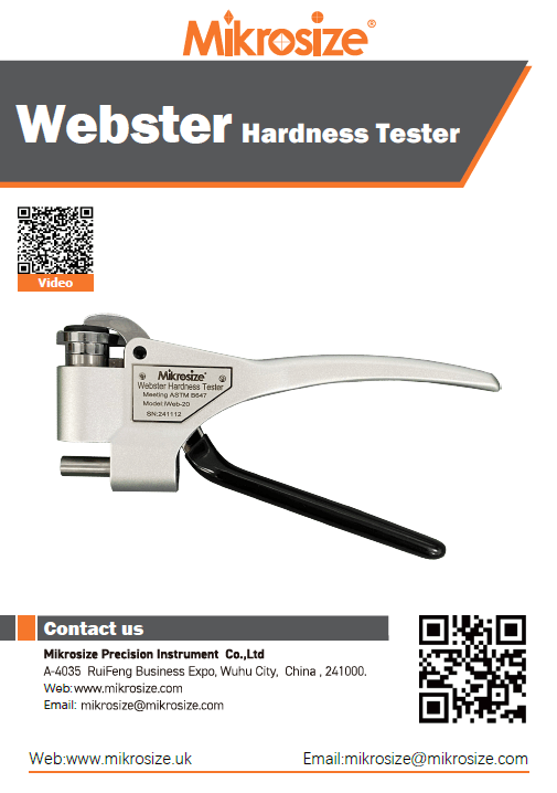 iWeb Webster Hardness Tester